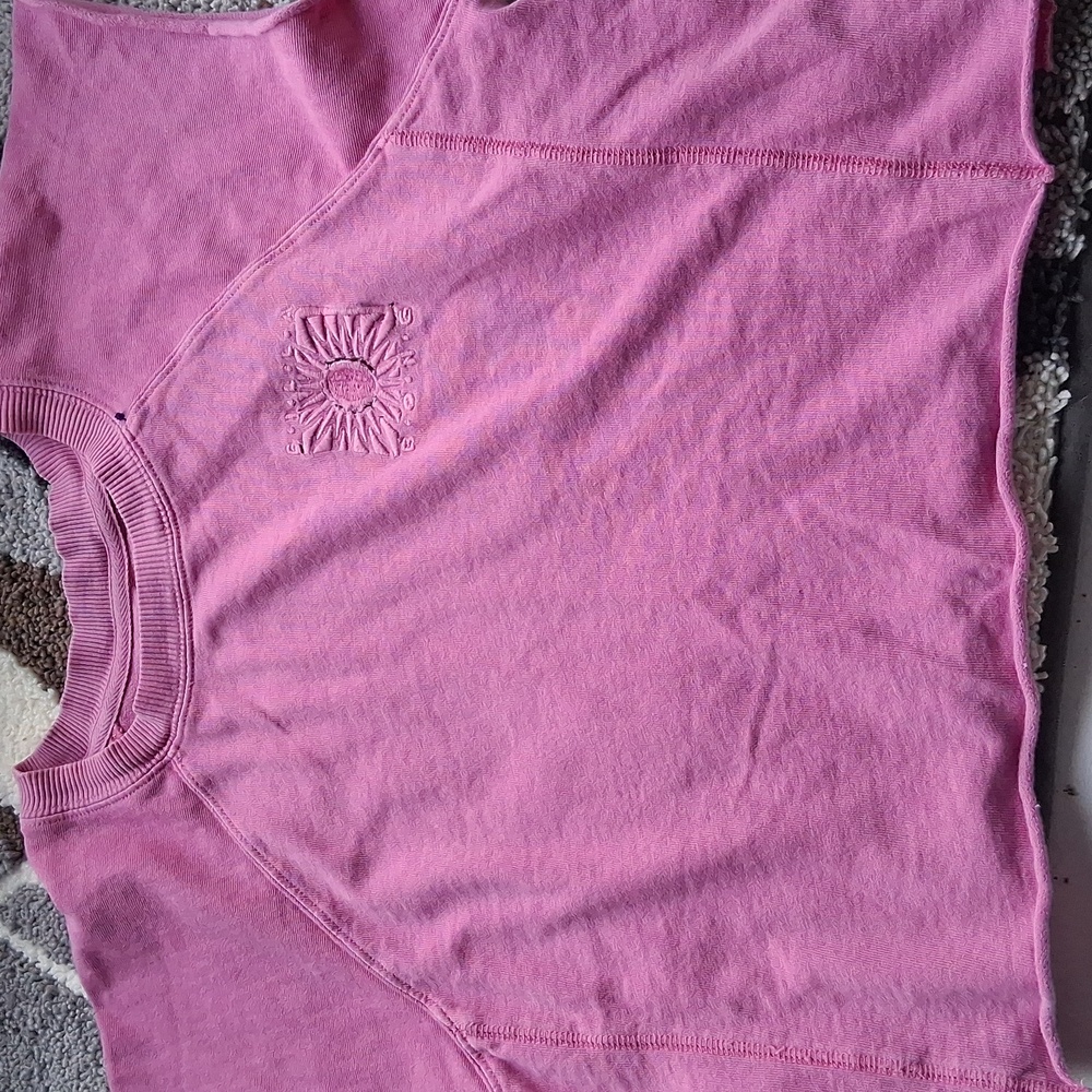 Billabong Pink Sunburst Cropped Sweatshirt - Picture 4 of 4